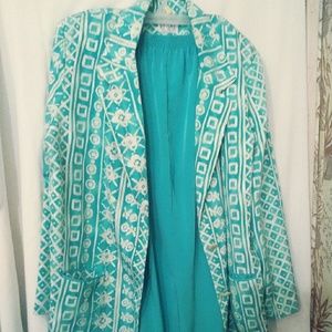 2 piece slack suit.  Barely worn.